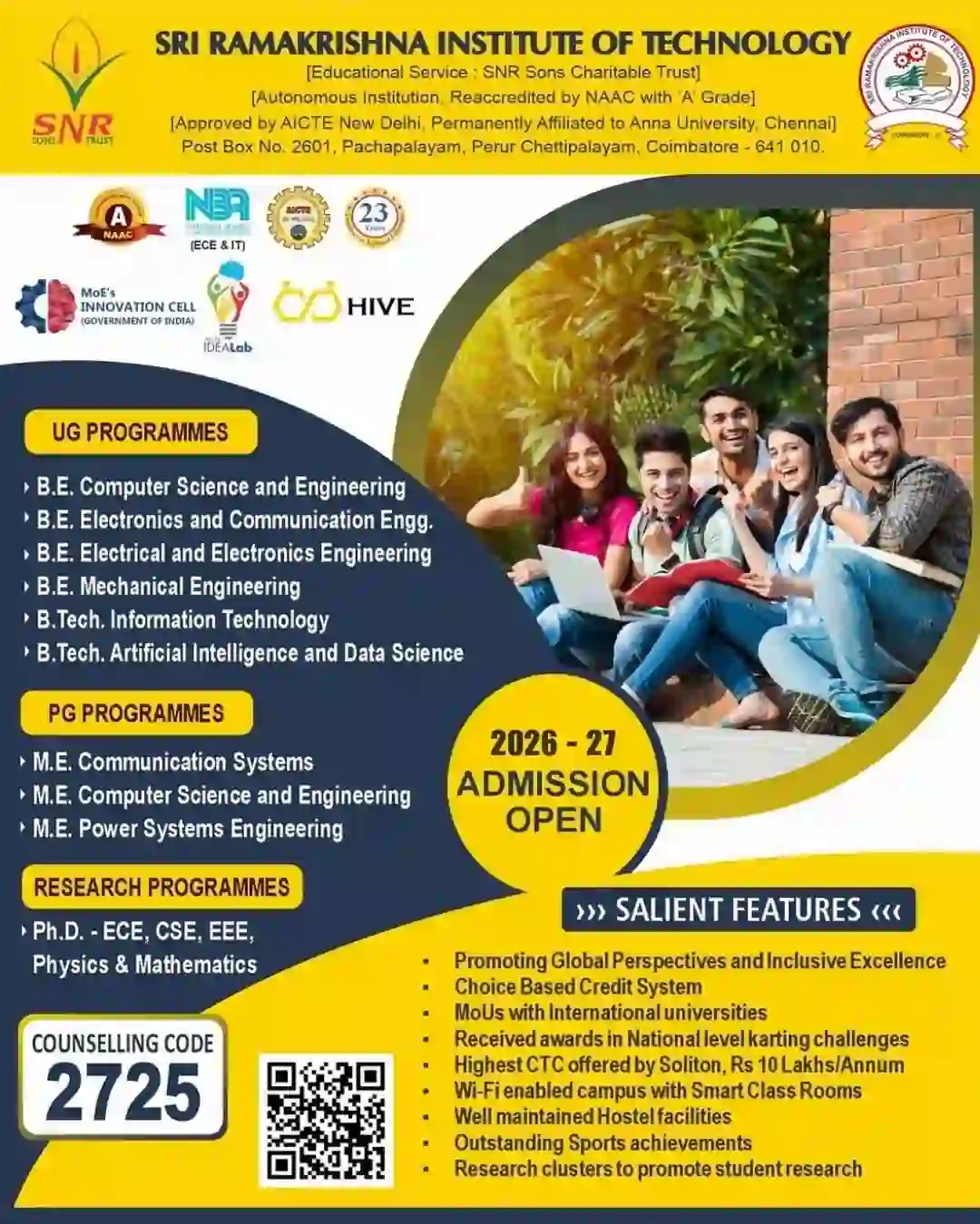 Institution advertisement