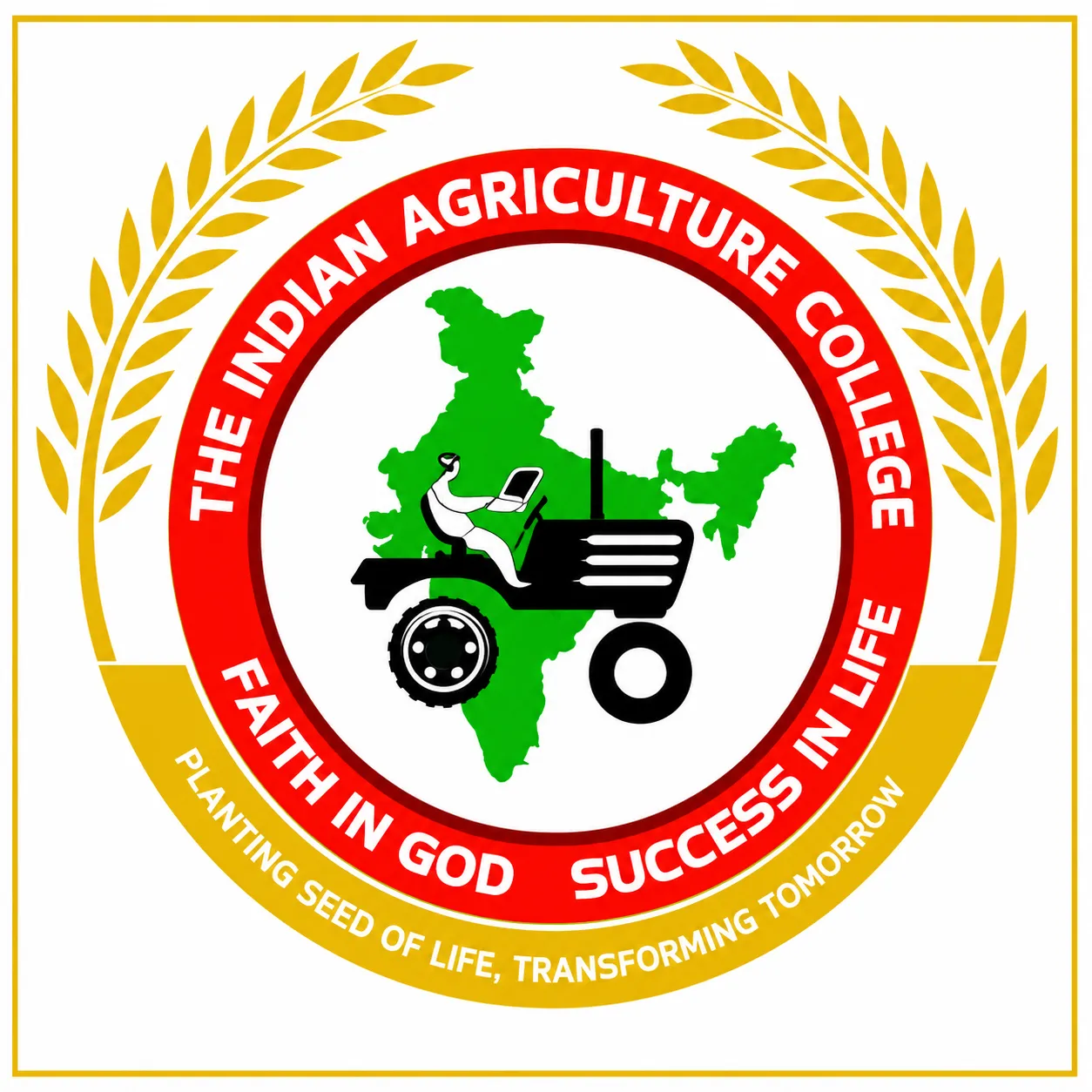 The Indian Agricultural College logo